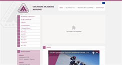 Desktop Screenshot of obaka-karvina.cz
